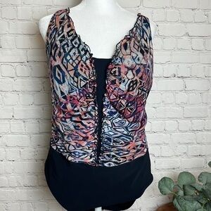 Profile by Gottex V-Neck One Piece Swimsuit